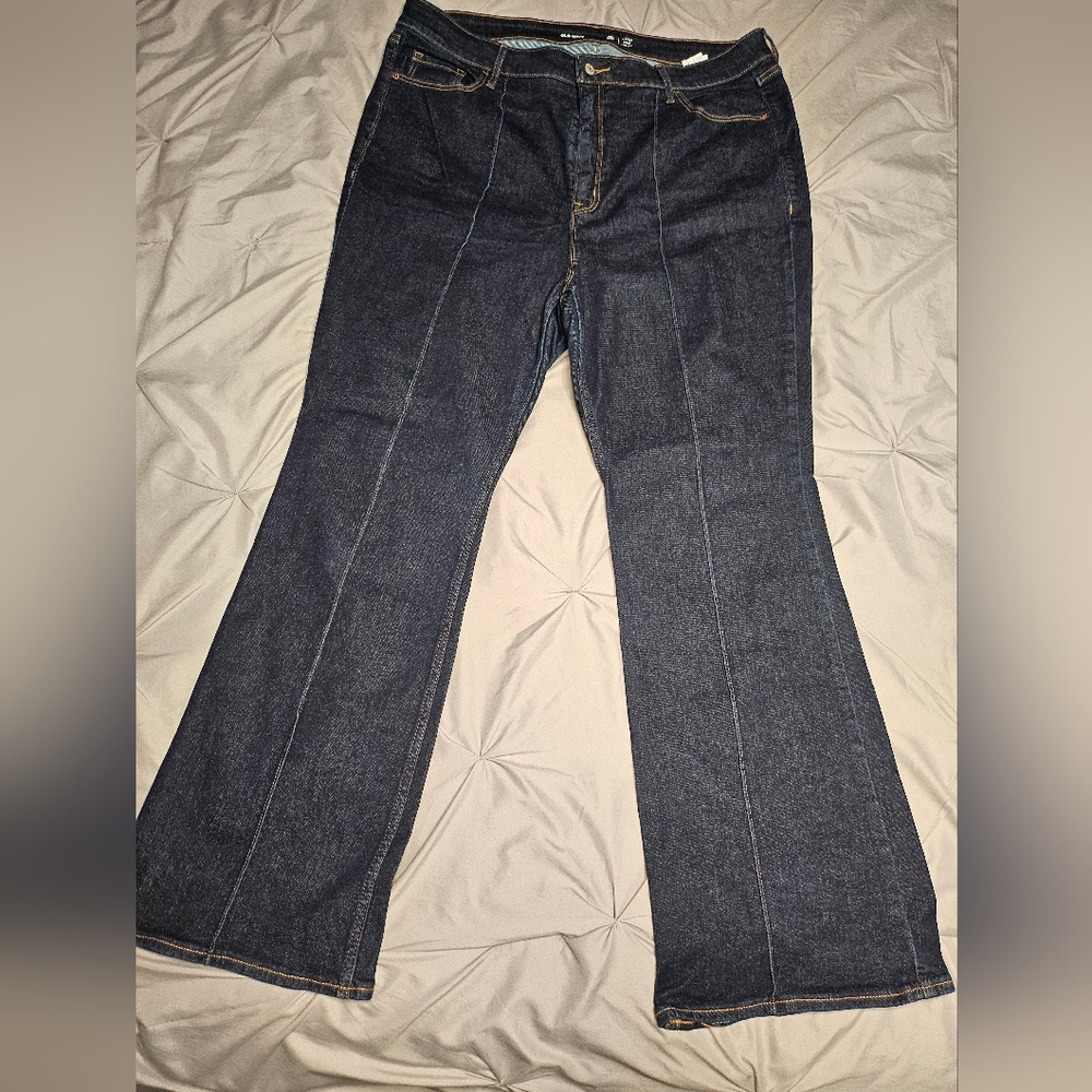 Old Navy Indigo Wide Leg Jeans